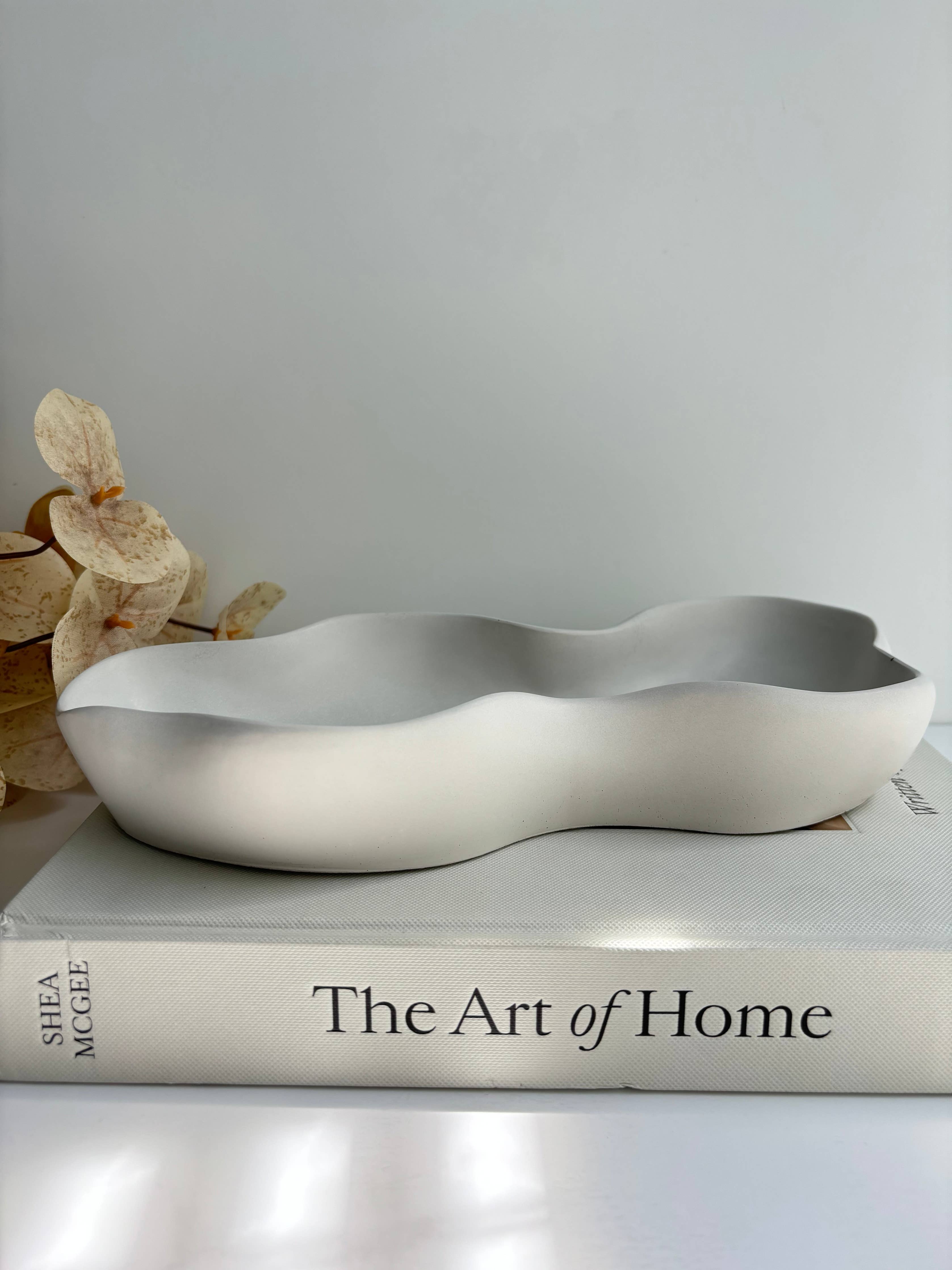 Concrete Curvy Bowl