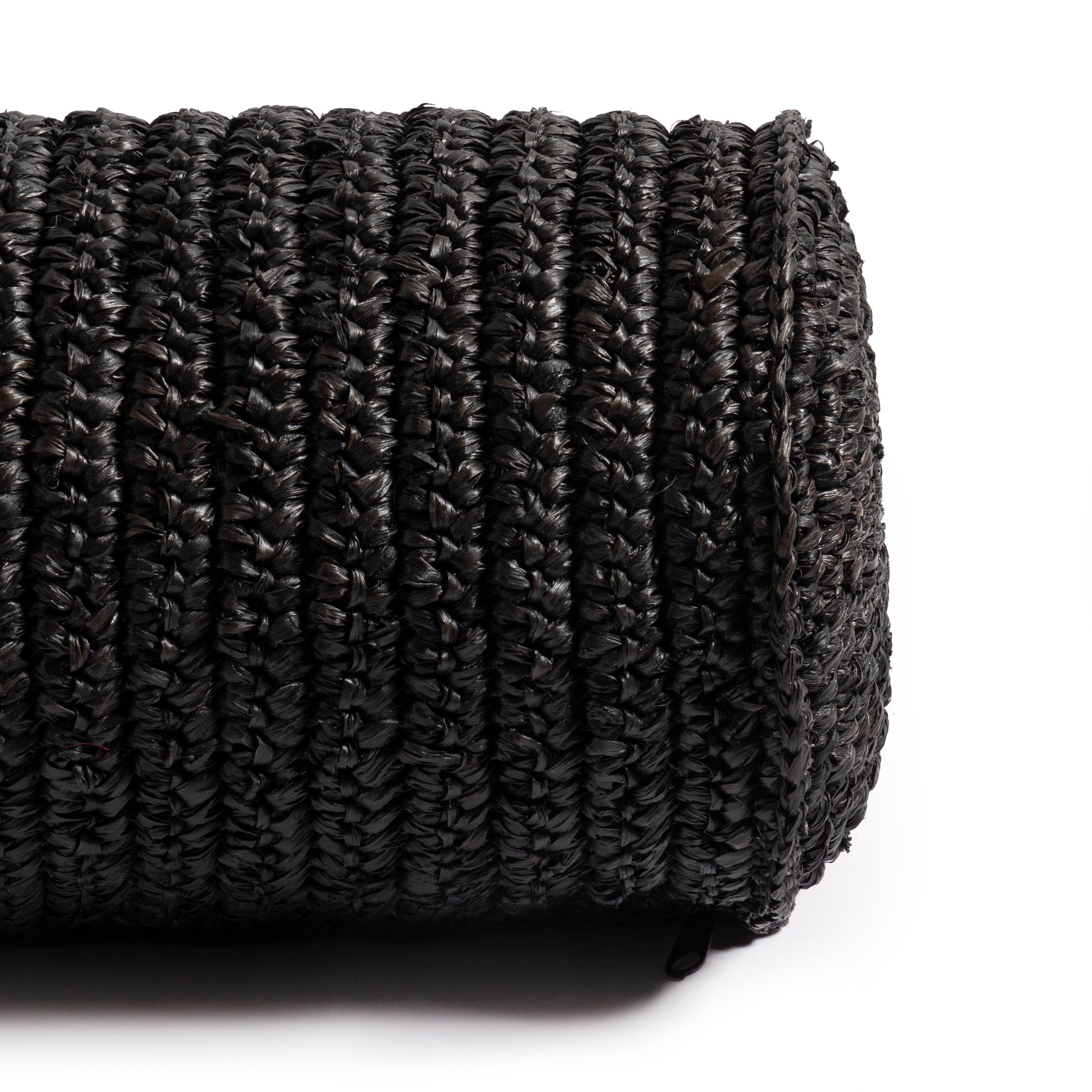 Woven Palm Round Bolster - Set of 2