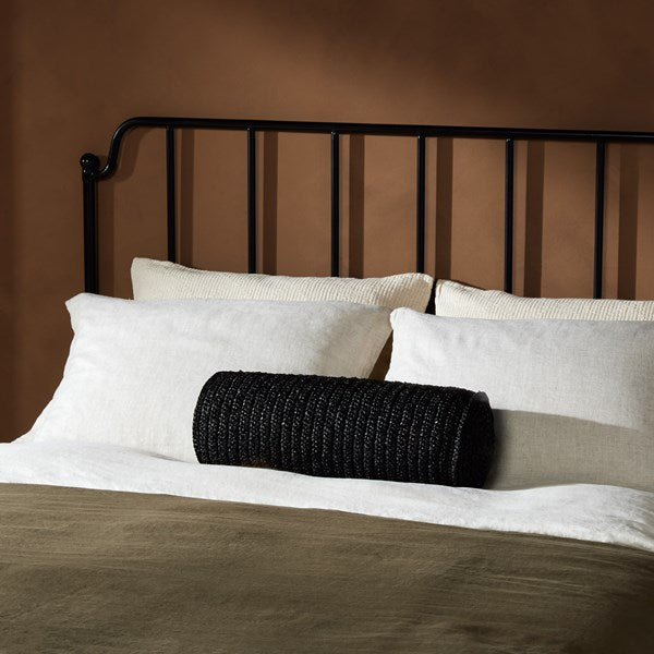 Woven Palm Round Bolster - Set of 2