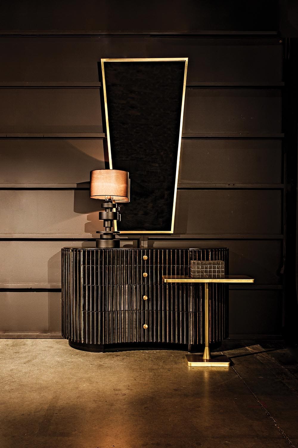 Hild Brass Side Table