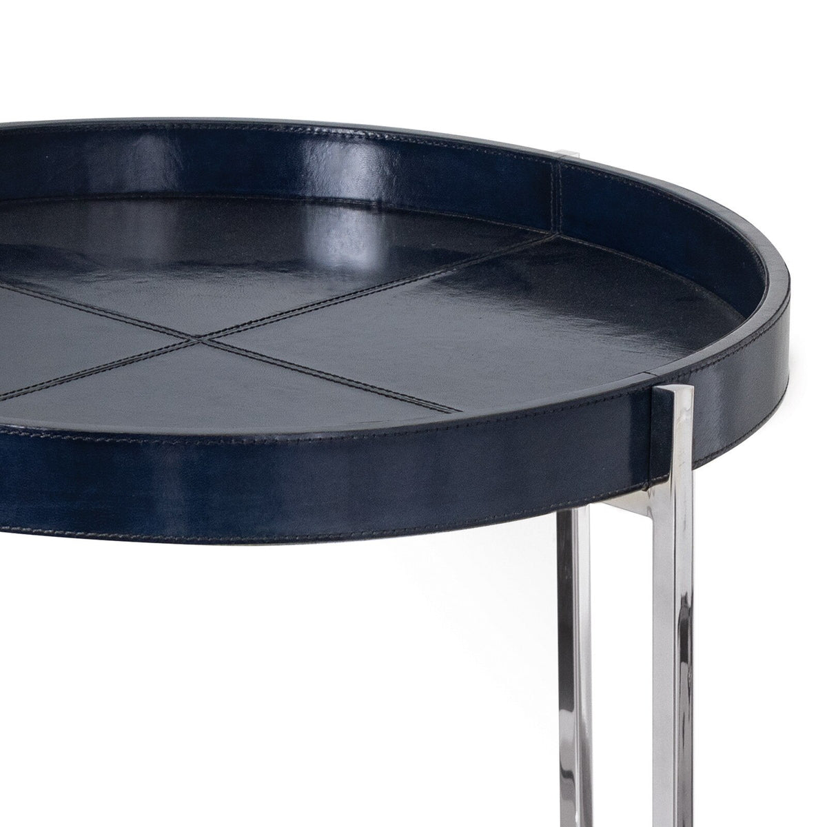 Derby Leather Tray Table