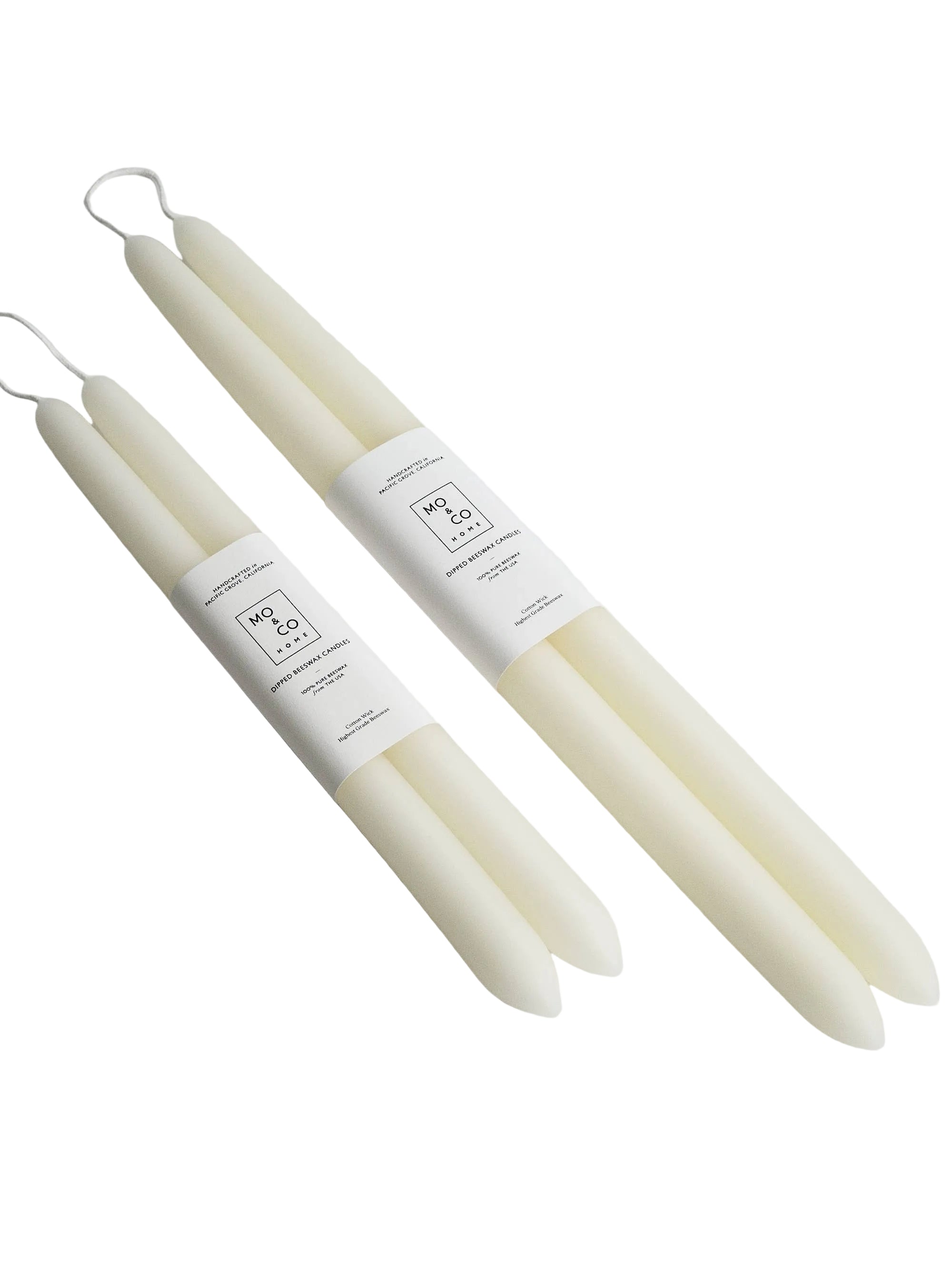 Natural White Taper Candles - 14 Inch