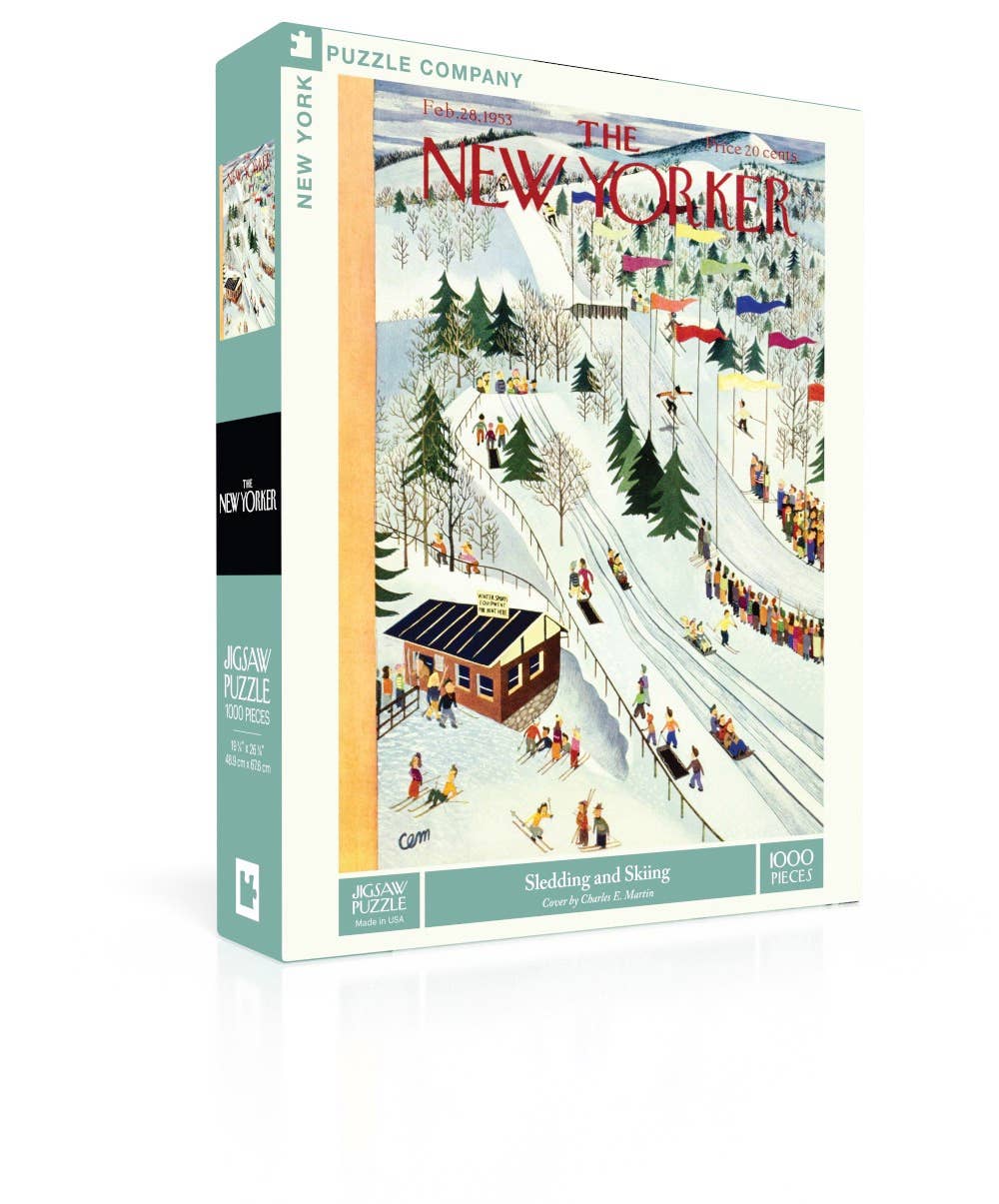 Sledding and Skiing - 1000 Piece Jigsaw Puzzle