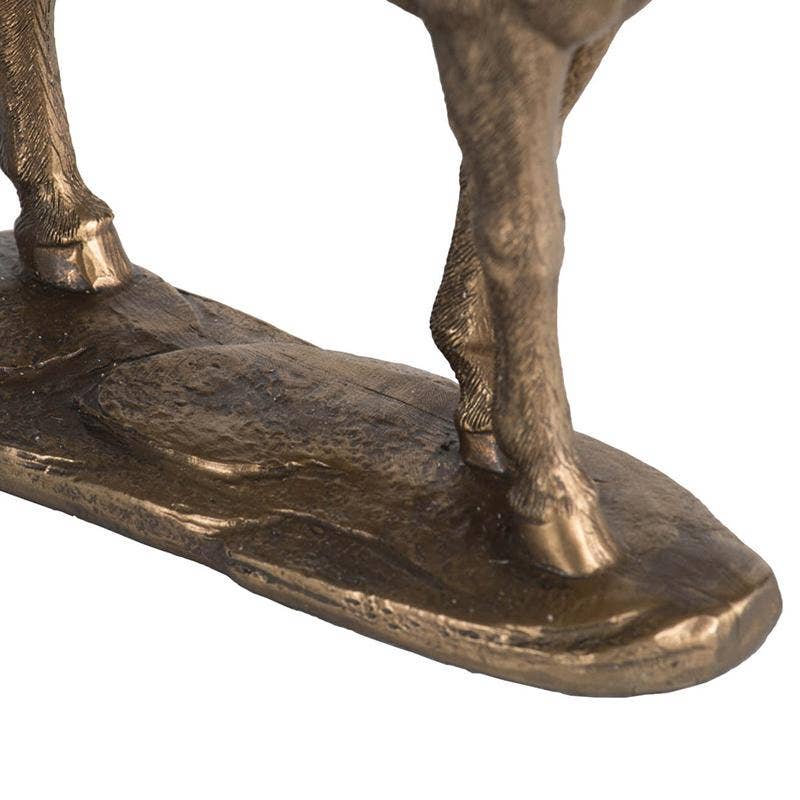 Rustic Polyresin Standing Horse Statue