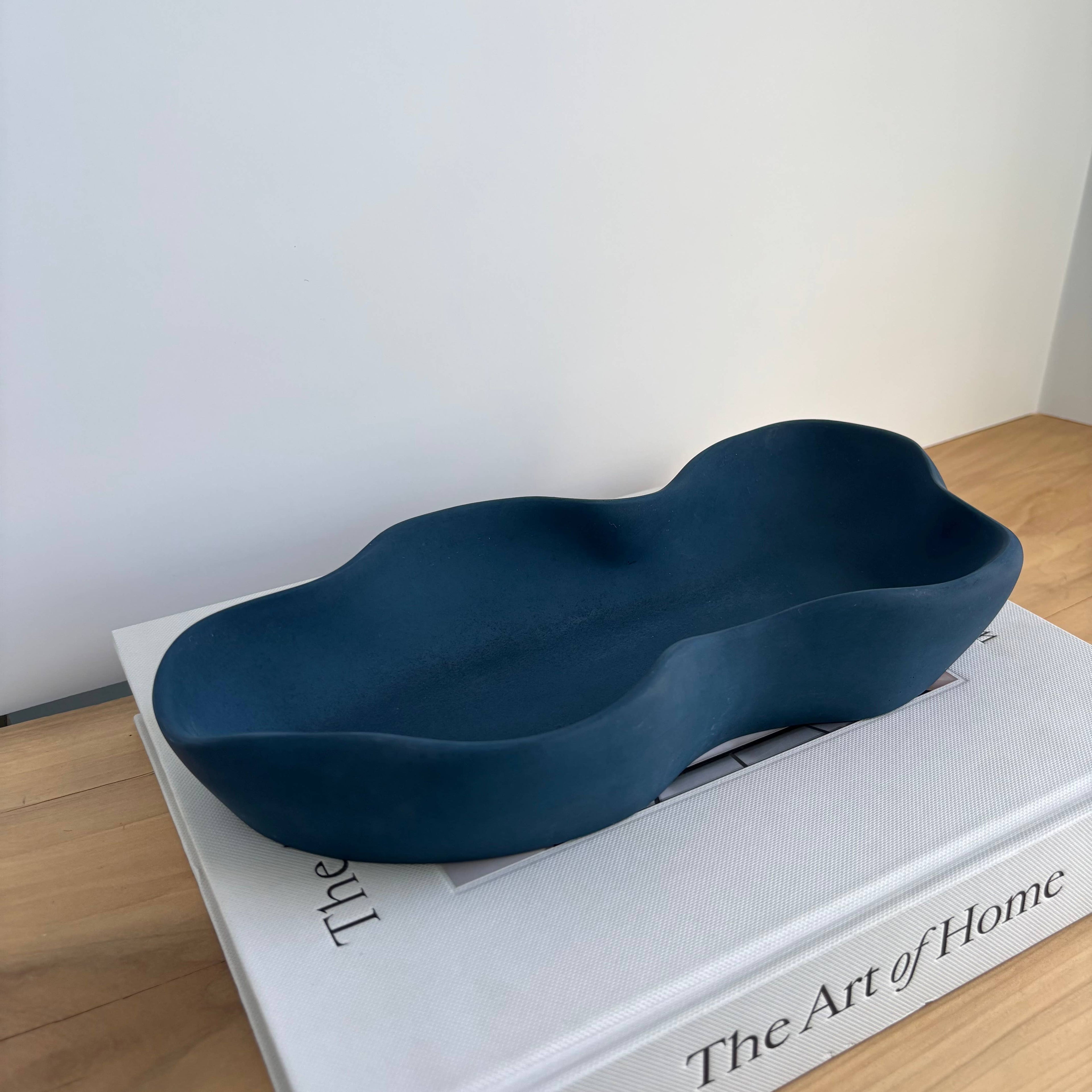 Concrete Curvy Bowl