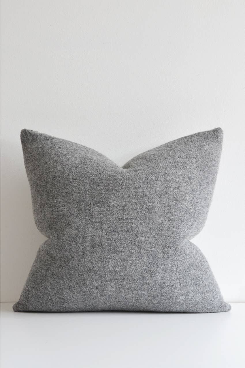 Trafalgar Double Sided Pillow - Gray/Tan