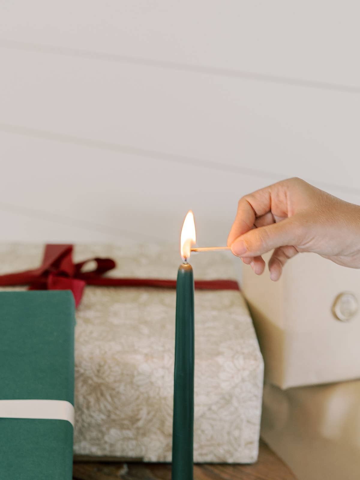 Forest Green Taper Candles - 10 Inch
