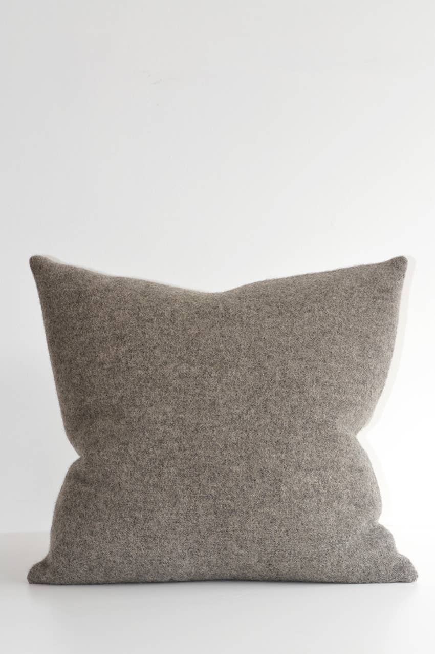 Trafalgar Double Sided Pillow - Gray/Tan