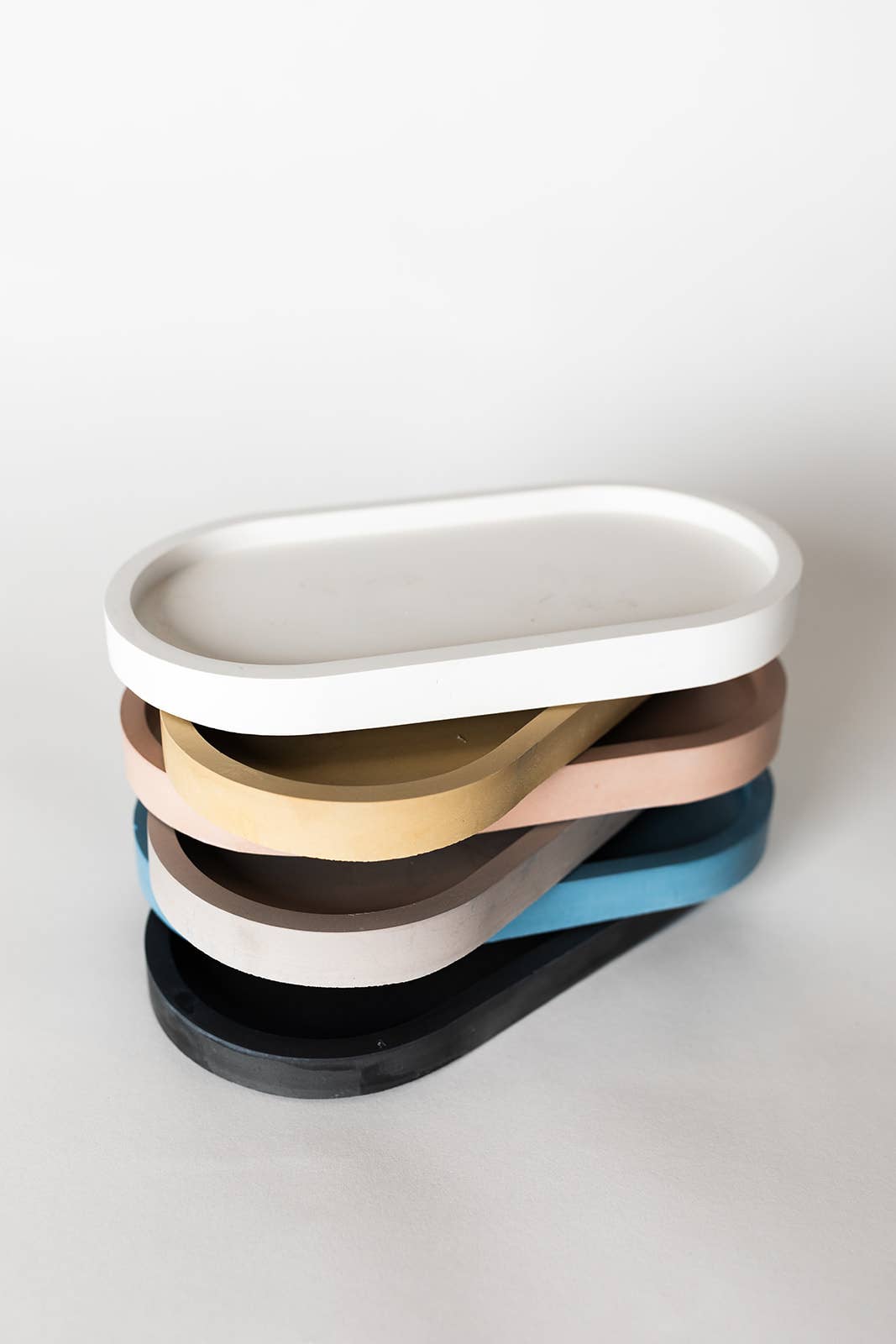 Concrete Candle Tray – Colored Base for Candle Display & Styling: Gray