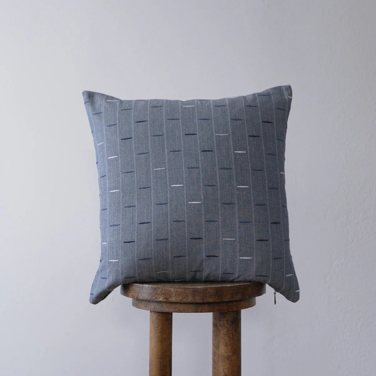 Embroidered Dash Pillow