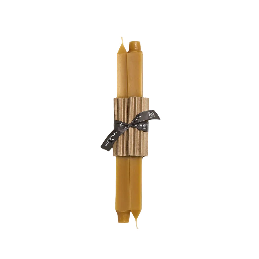 Square Taper Candles Golden
