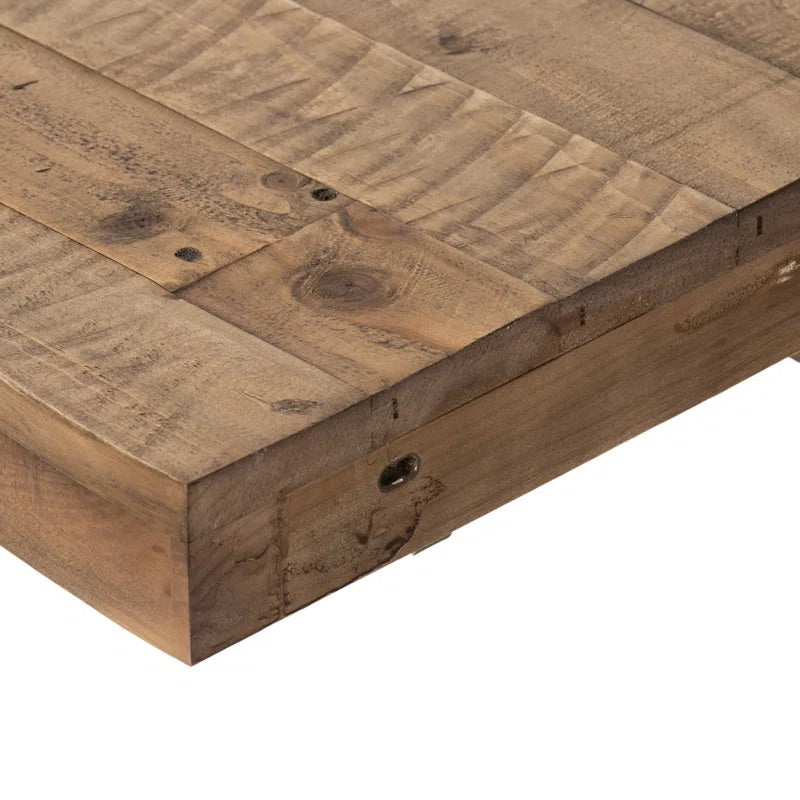 Eberwin Round Pine Wood Dining Table