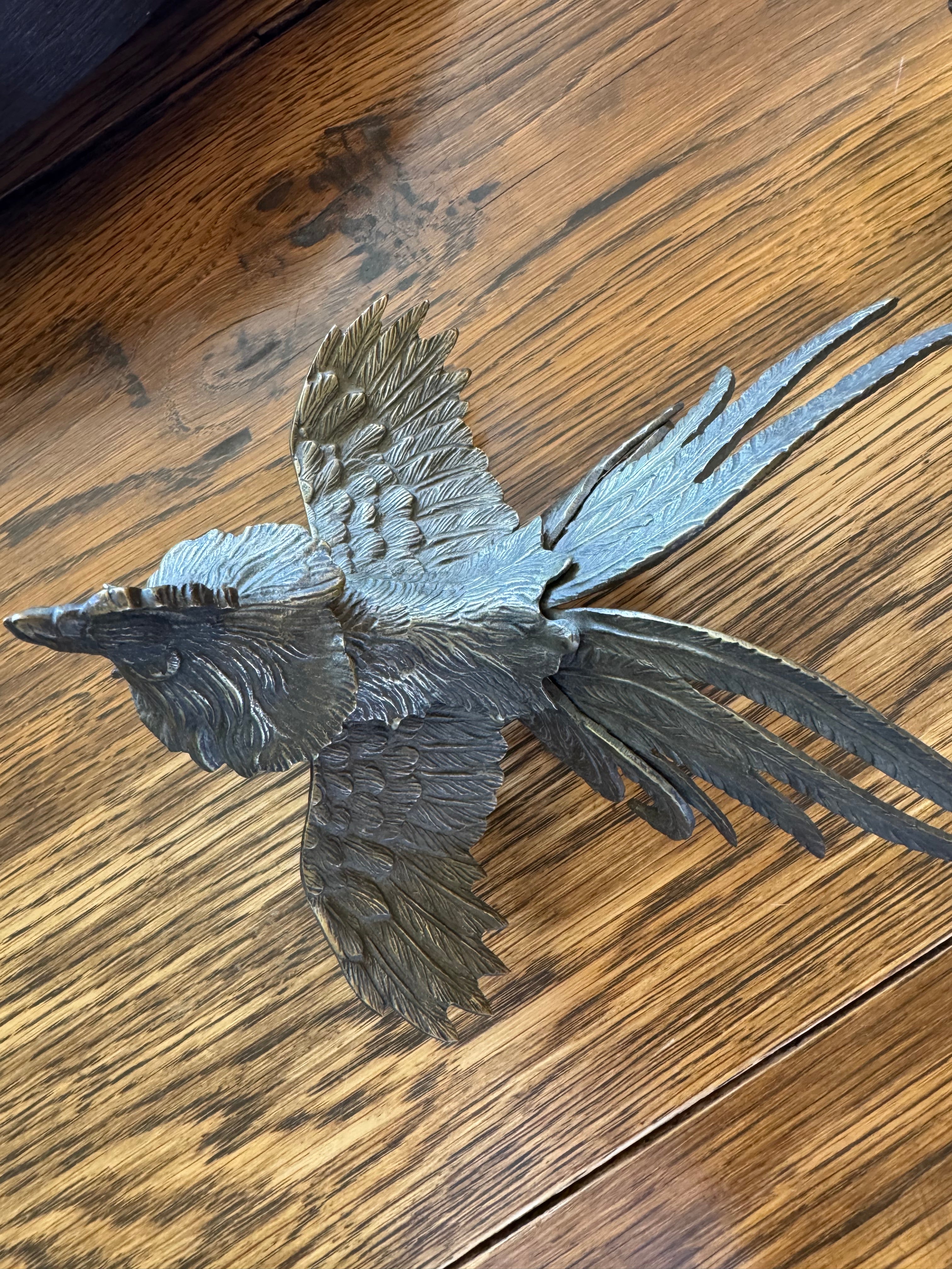 Pair of Brass Gamecocks