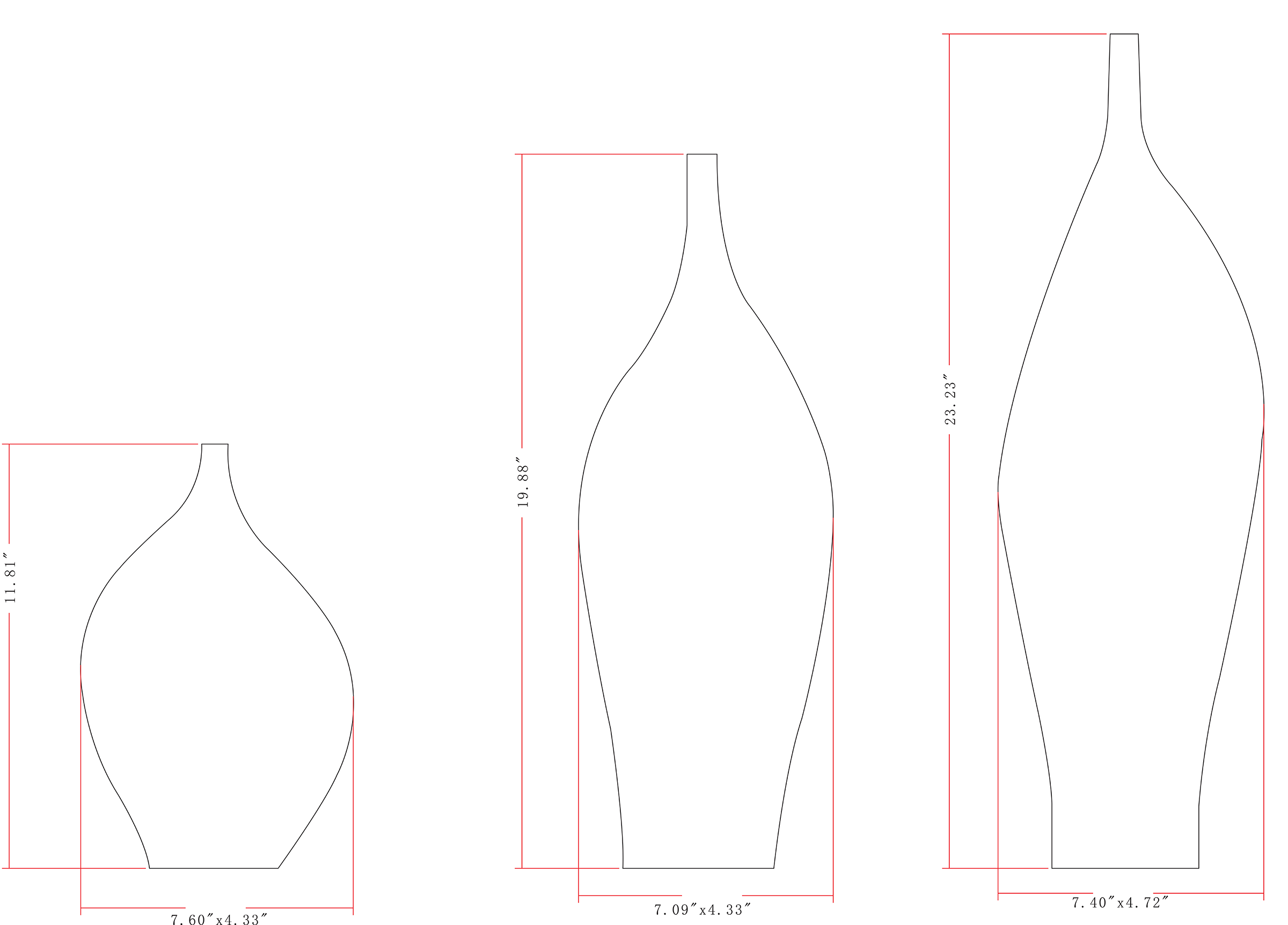 Neo Orange Ceramic Vases