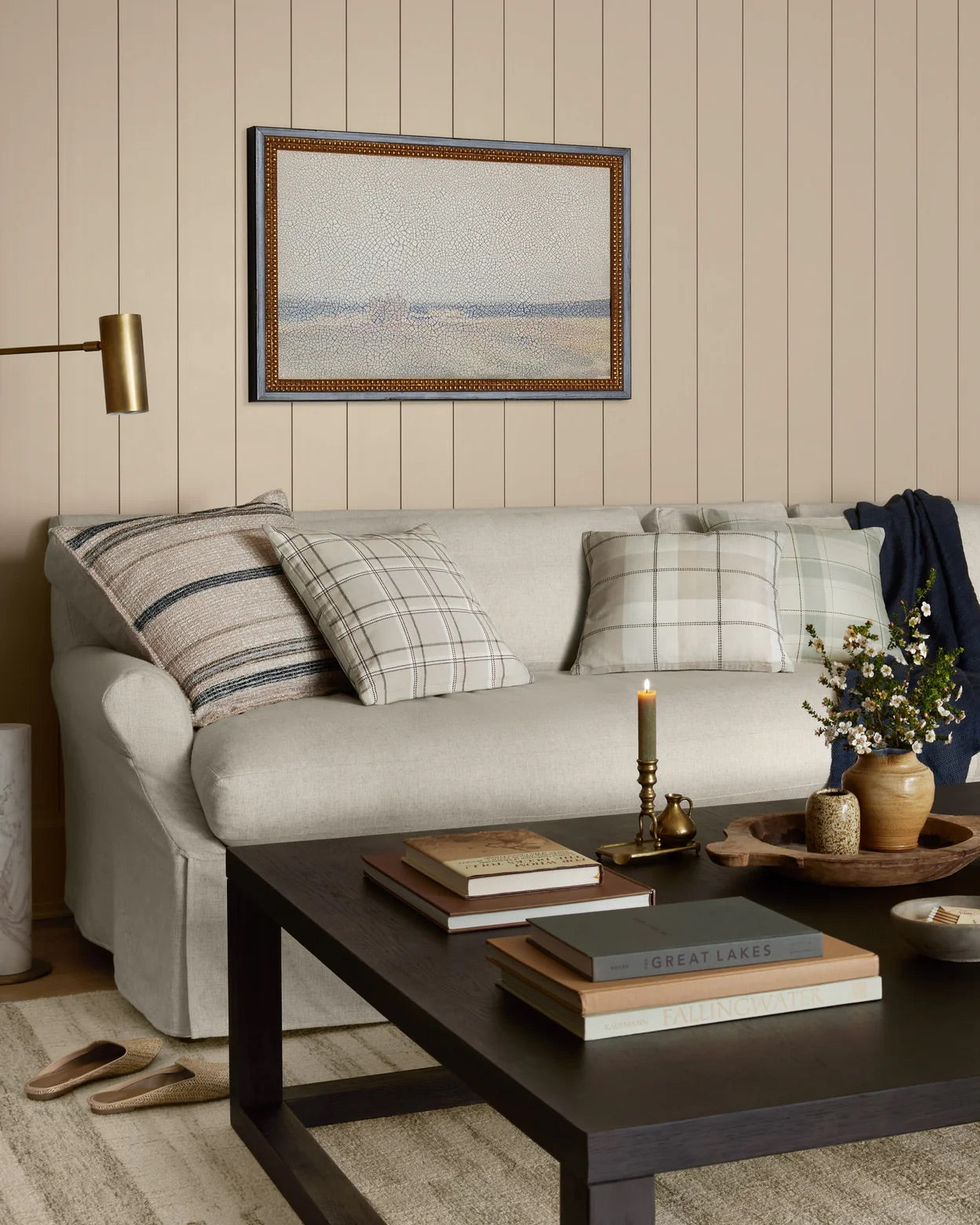 Teddy Plaid Cotton Woven Pillow