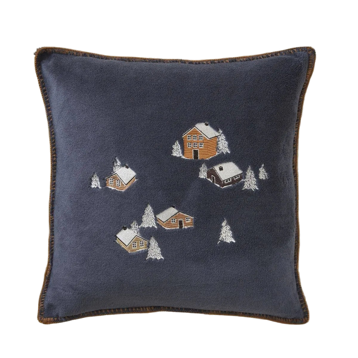 Au Coeur de la Vallée Polar Throw Pillow