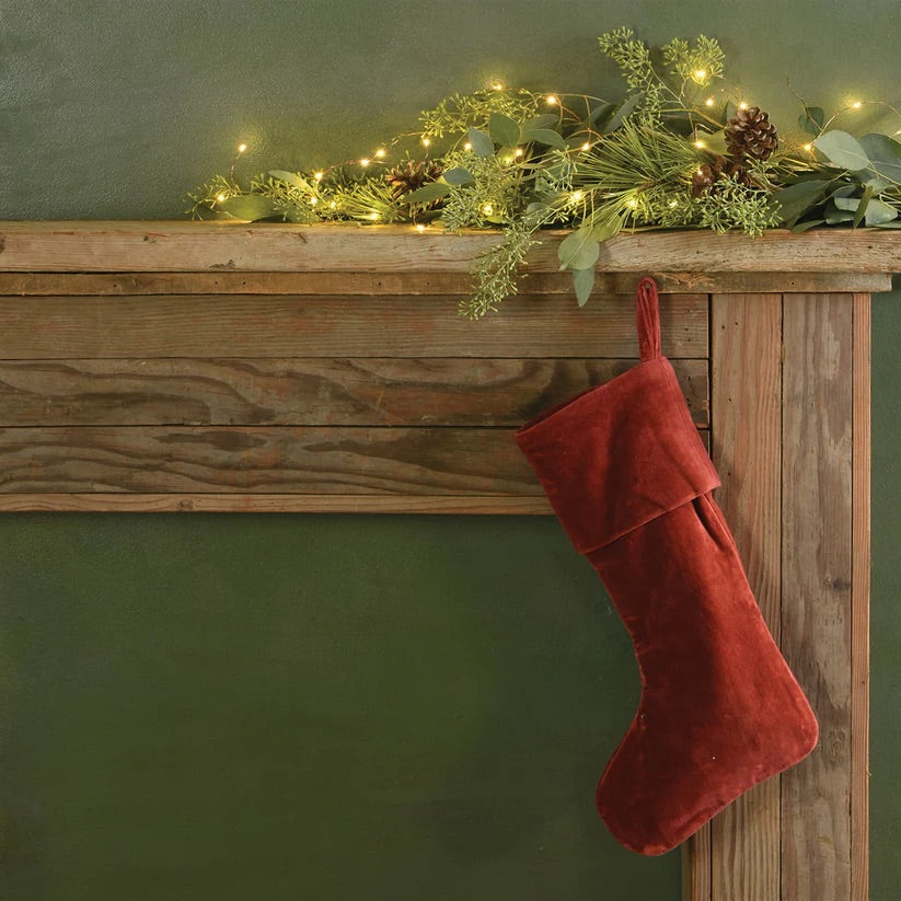 Velvet Holiday Stocking