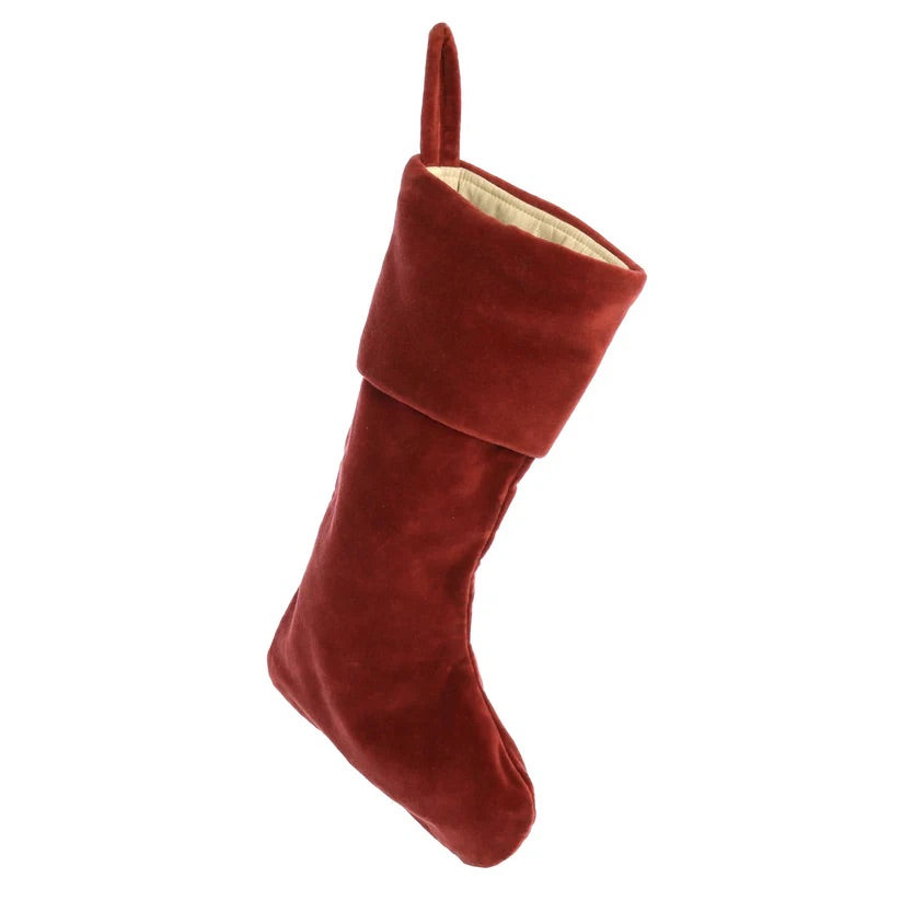Velvet Holiday Stocking