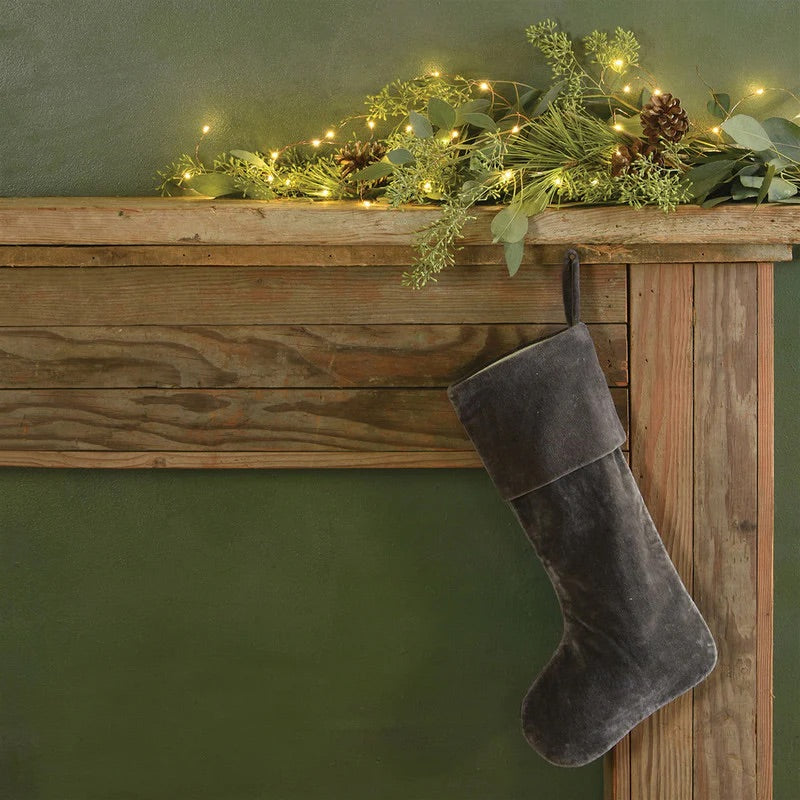 Velvet Holiday Stocking