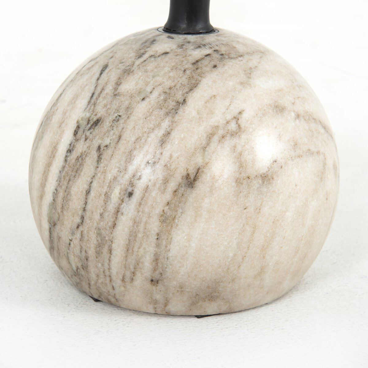 Viola Accent Table White Marble