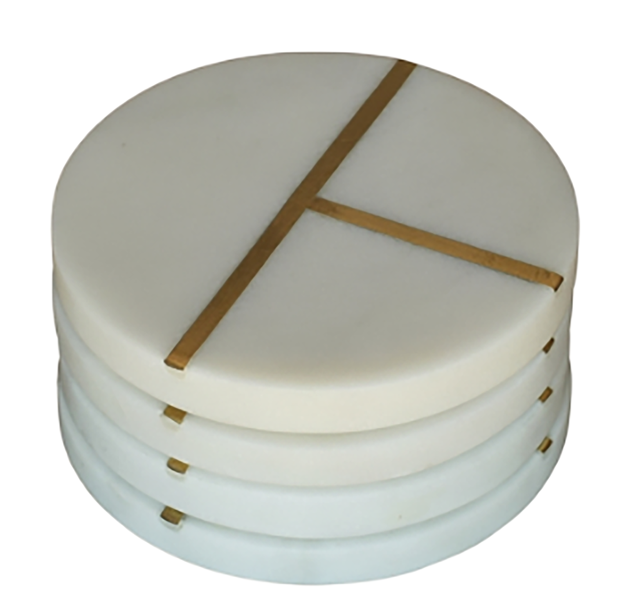 Aperture Coaster Round - Set of 4
