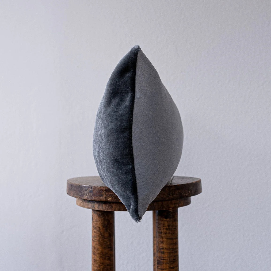 Charcoal Mohair Lumbar Pillow