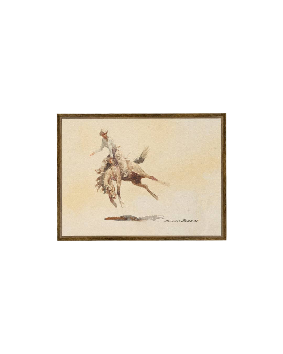 Bucking Rider Framed Art