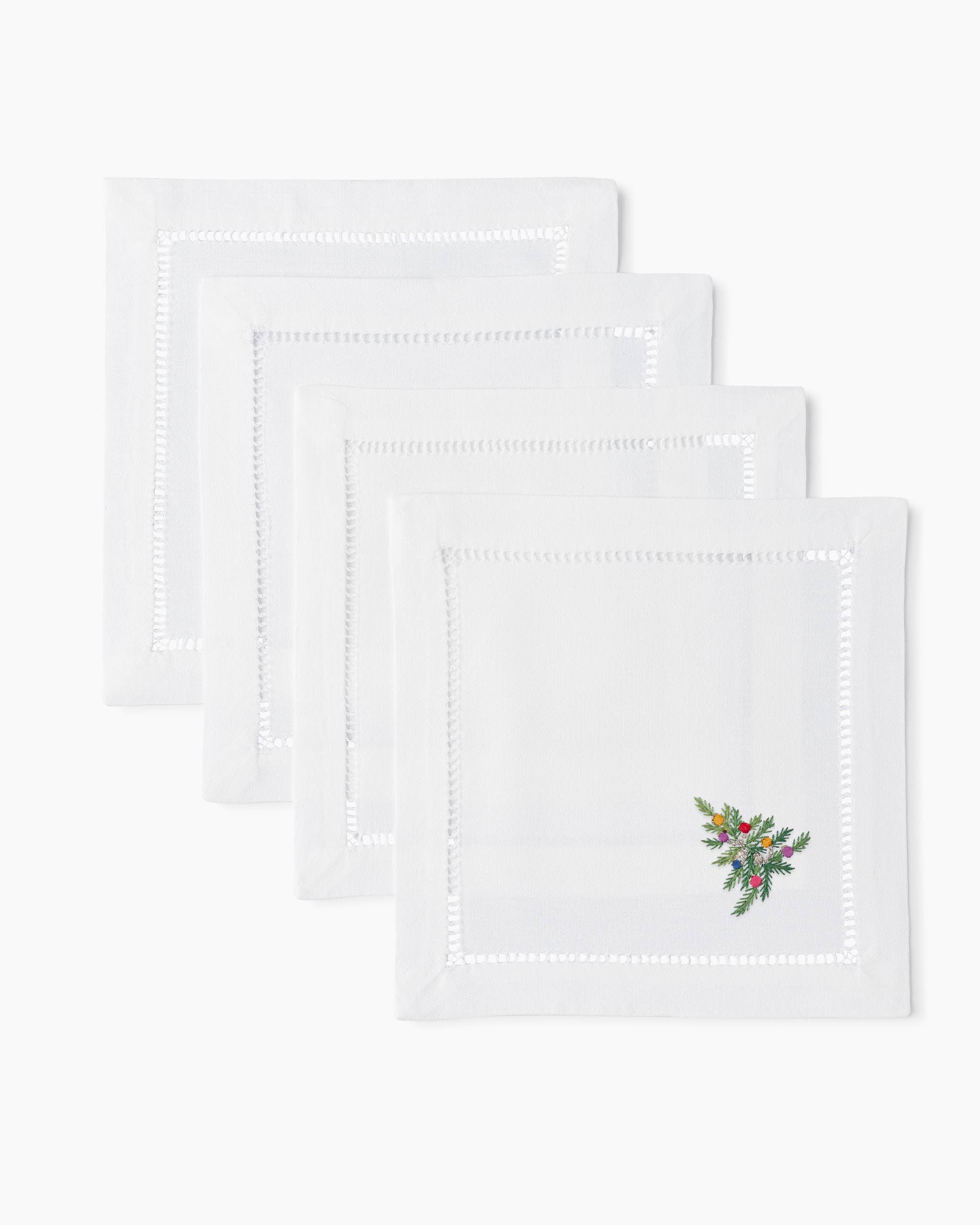 Holiday Tree Cocktail Napkins | Set of 4