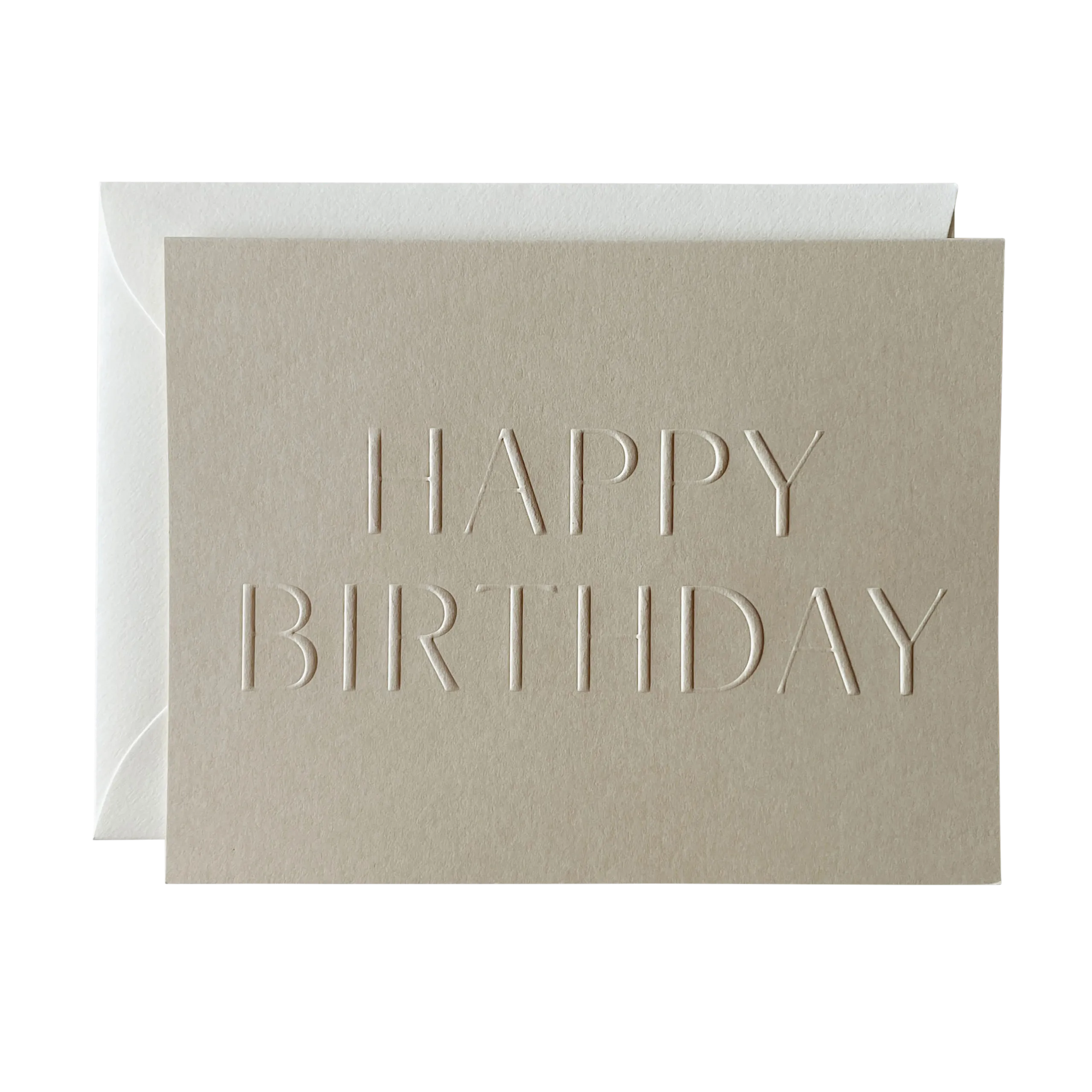 "Happy Birthday" Greeting Card - Sand