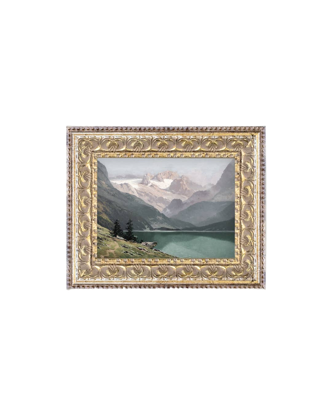 Mountain Lake View Framed Art