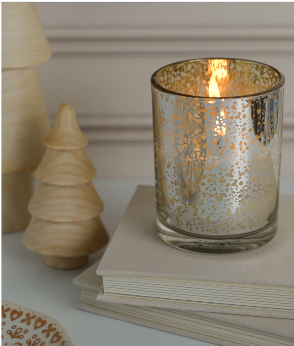 Blue Spruce 8 oz Glass Jar Candle