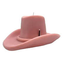 Belle Star Cowboy Hat Candle