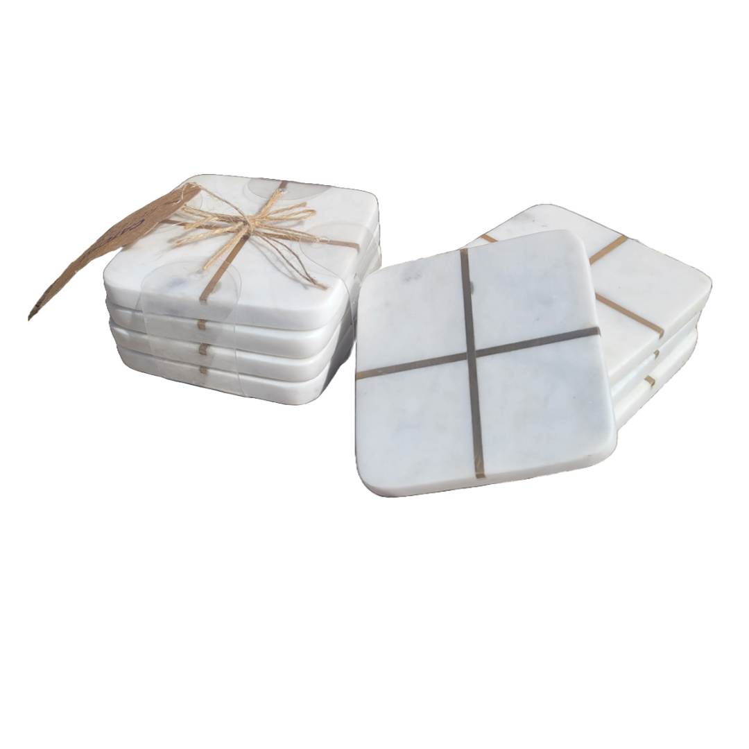 Aperture Coaster Square - Set of 4