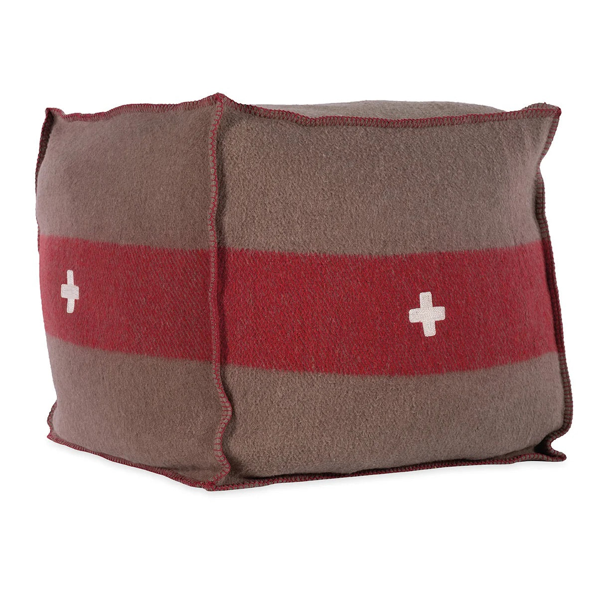 Swiss Army Pouf - Brown