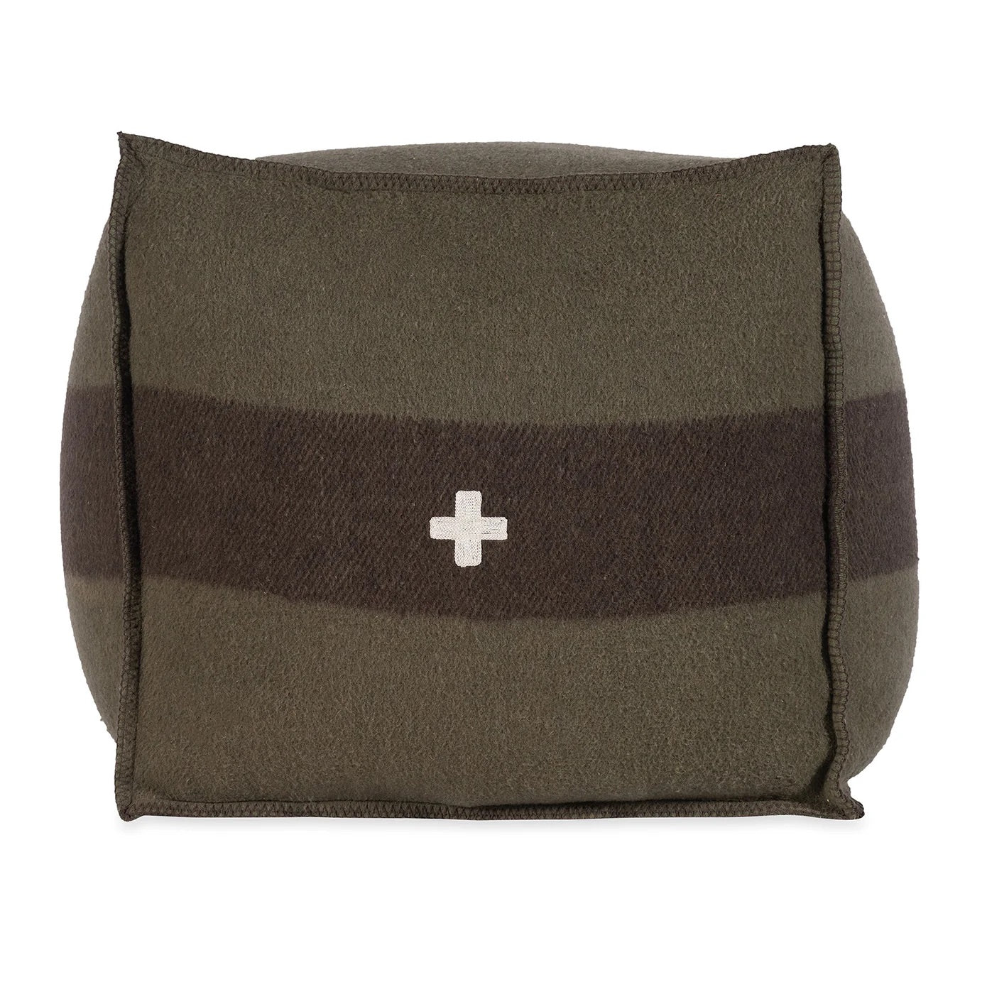 Swiss Army Pouf - Green