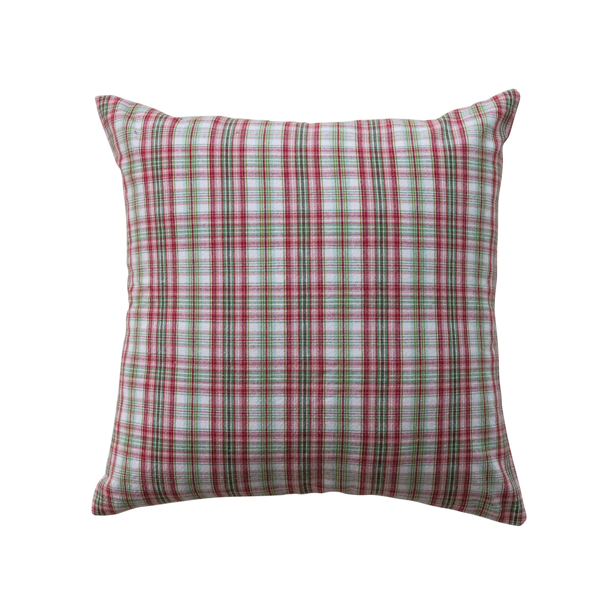 Plaid Woven Cotton Pillow