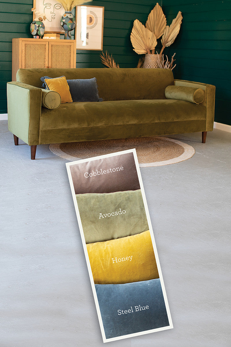 Staging - Velvet Sofa