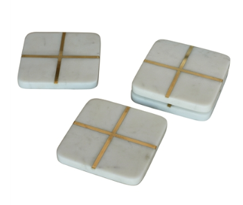 Aperture Coaster Square - Set of 4