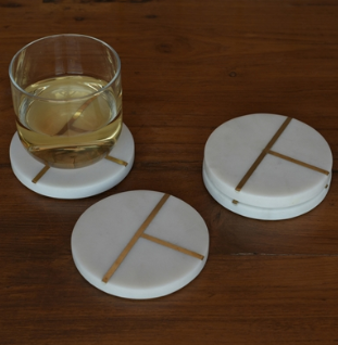 Aperture Coaster Round - Set of 4