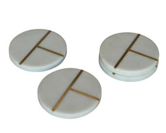 Aperture Coaster Round - Set of 4