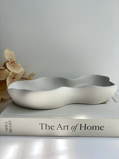 Concrete Curvy Bowl