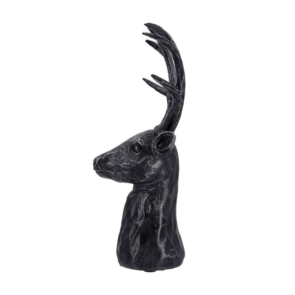Darby 8-Point Deer Head Black