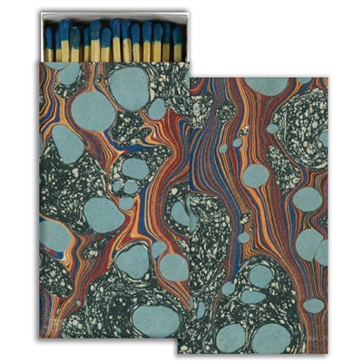 Decorative Matches - Blue Bubble Marble