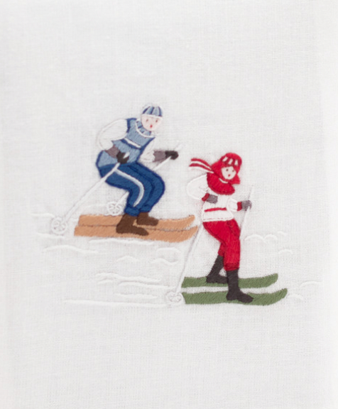 Skiers Hand Towel