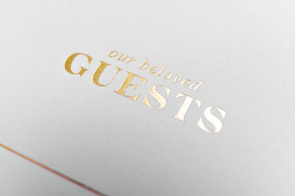 Taupe Linen Guestbook
