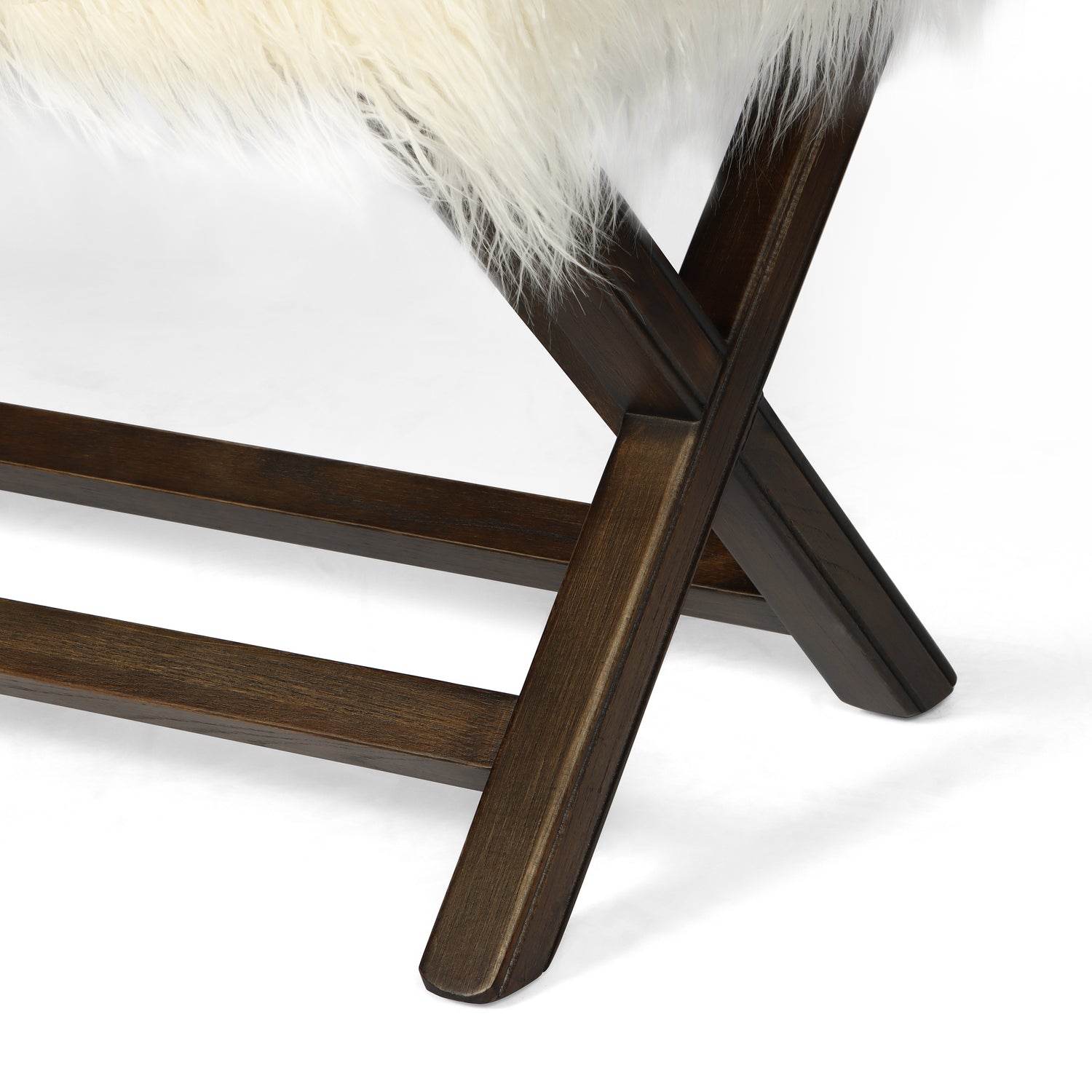 Elyse Bench Mongolian Fur