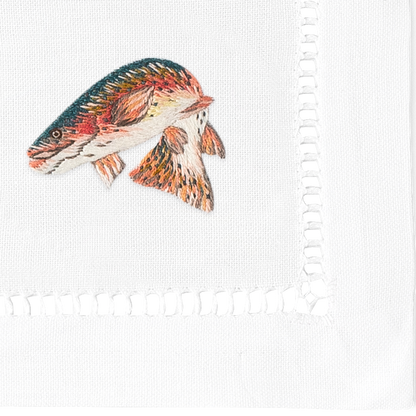 Fishing Cocktail Napkins | Mixed Set of 4