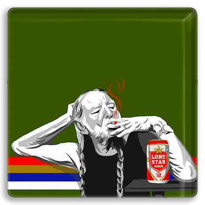 Willie At The Lounge Coaster