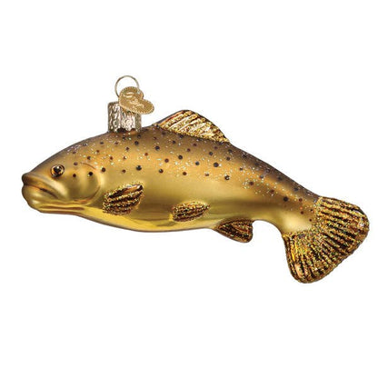 Brown Trout Ornament: 12663 / 12_8_6_10_S / 2.5 X 4.75 X 2