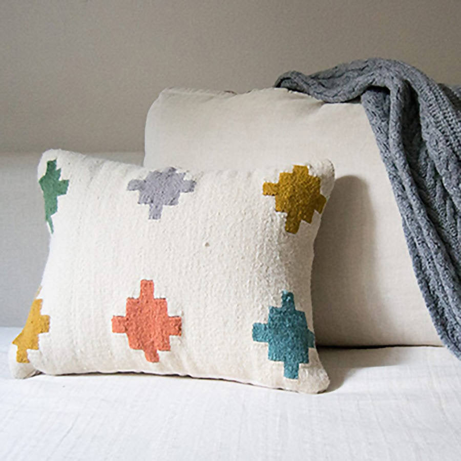 Pastel Tiles Accent Pillow